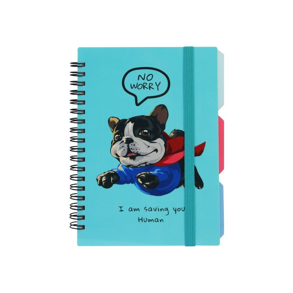 Блокнот Optima Desing 37, B6 з розділювачами 100 аркушів, клітинка (O20358-37) Блокнот Optima Desing 37, B6 з розділювачами 100 аркушів, клітинка (O20358-37)