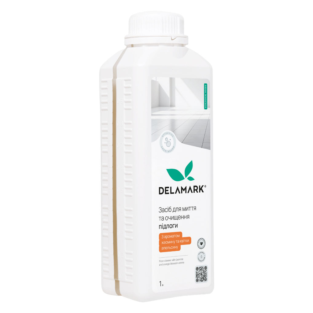 Засіб для миття підлоги DeLaMark Жасмин та квітка апельсину 1 л (4820152333797)