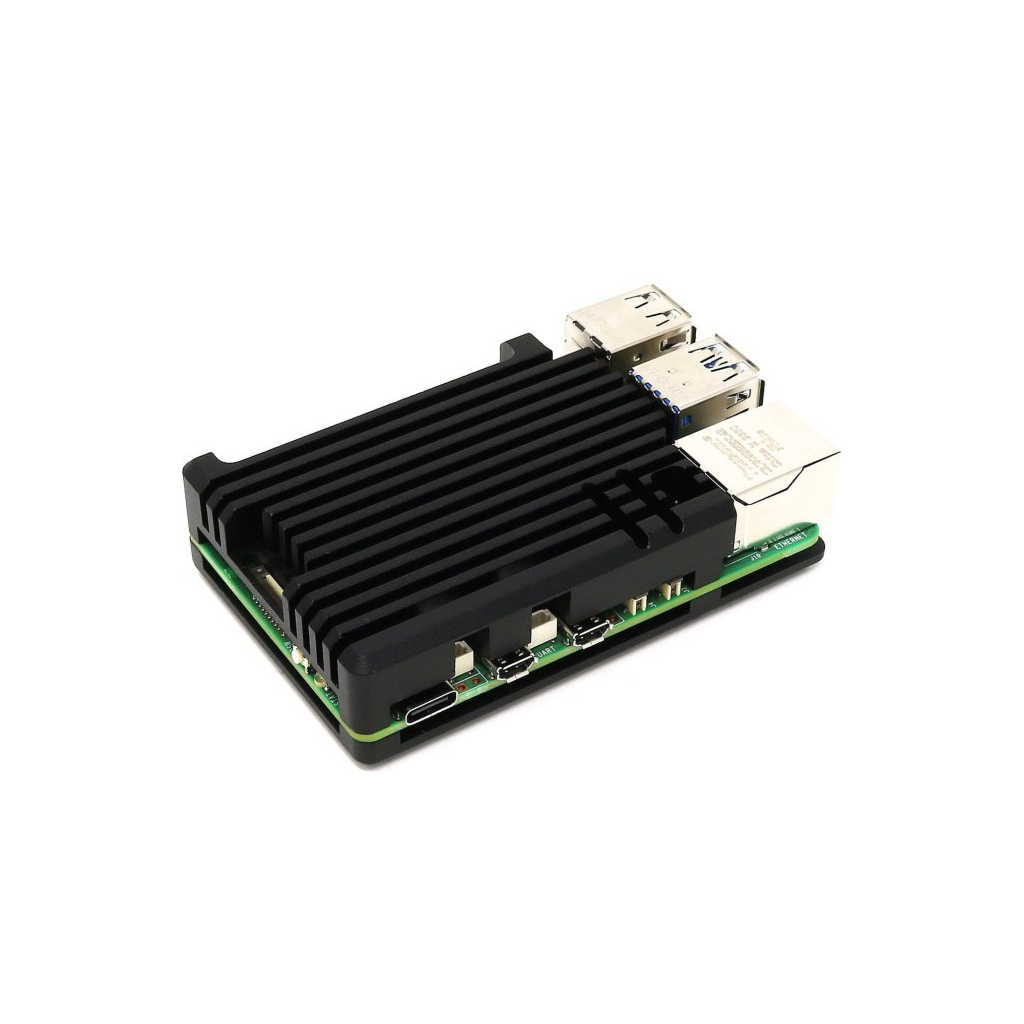 Корпус до промислового ПК Pi HUT for Raspberry Pi 5 Aluminium Armor Radiator (105858)