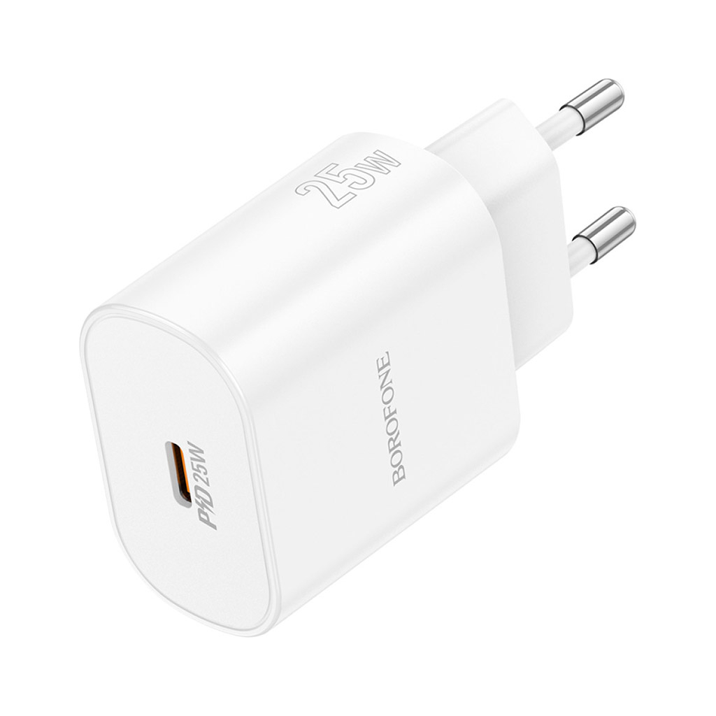 Зарядний пристрій BOROFONE BA82A Platinum USB-C PD25W White (6941991112256)