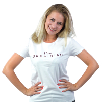 T-shirt Sol's Pioneer Women I'am Ukrainian white XL (03579102/138XL)