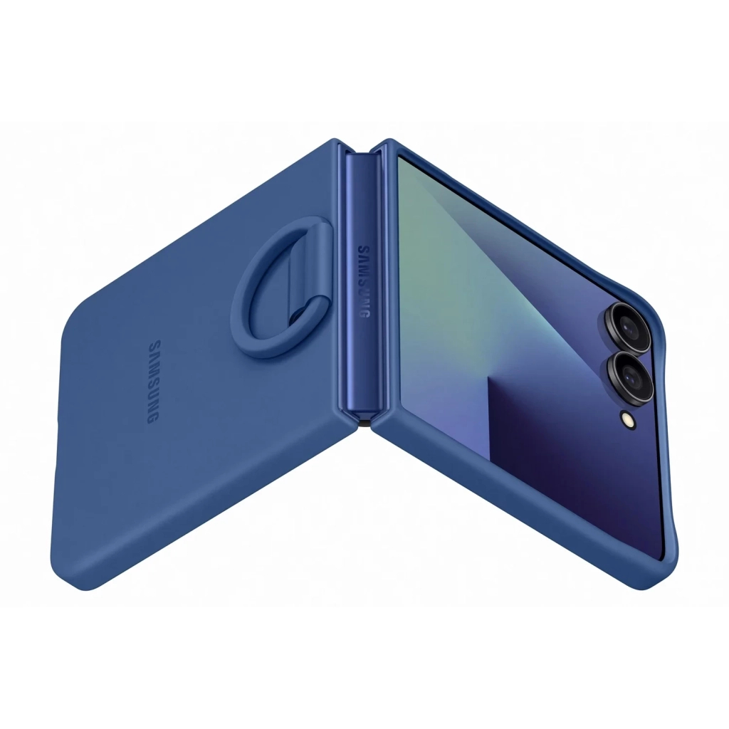 Чохол до мобільного телефона Samsung Silicone with Ring Galaxy Flip 7 Navy (EF-PF766TNEGUA) Чохол до мобільного телефона Samsung Silicone with Ring Galaxy Flip 7 Navy (EF-PF766TNEGUA)