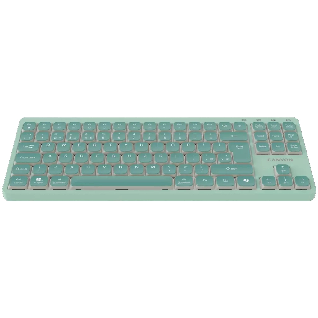 Клавіатура Canyon OnType 10 TKL Mechanical Silent Low-profile USB UA Green (CNS-HKB10GR) Клавіатура Canyon OnType 10 TKL Mechanical Silent Low-profile USB UA Green (CNS-HKB10GR)