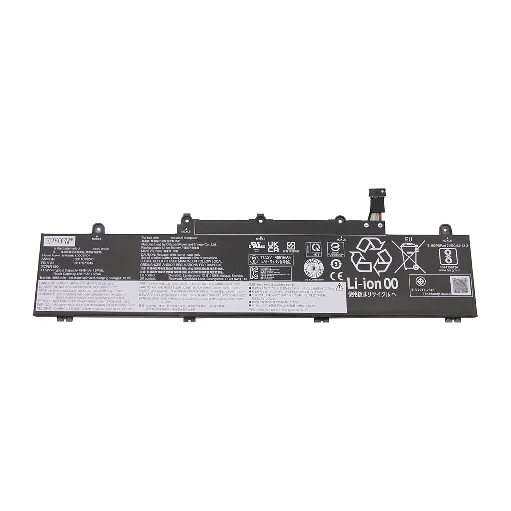 Акумулятор до ноутбука Lenovo ThinkPad E15 Gen3 L20C3PD4, 4948mAh (57Wh), 3cell, 11.52V, Li-ion (A71161)