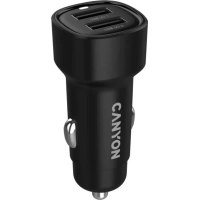 Зарядний пристрій Canyon 2xUSB 24W black (CNE-CCABR2AA)