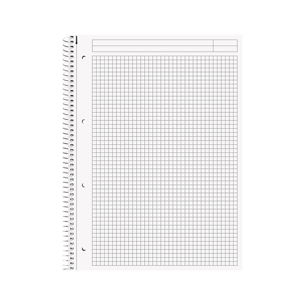 Книга записна Brunnen Коледж-блок А4 Premium антрацит, клітинка 80 аркушів (10-671 45)