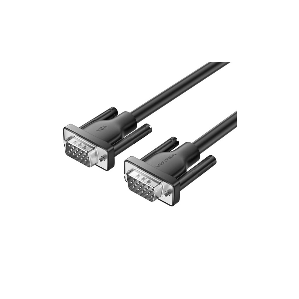 Кабель мультимедійний VGA M to VGA M 1.5m black VENTION (A15BG)
