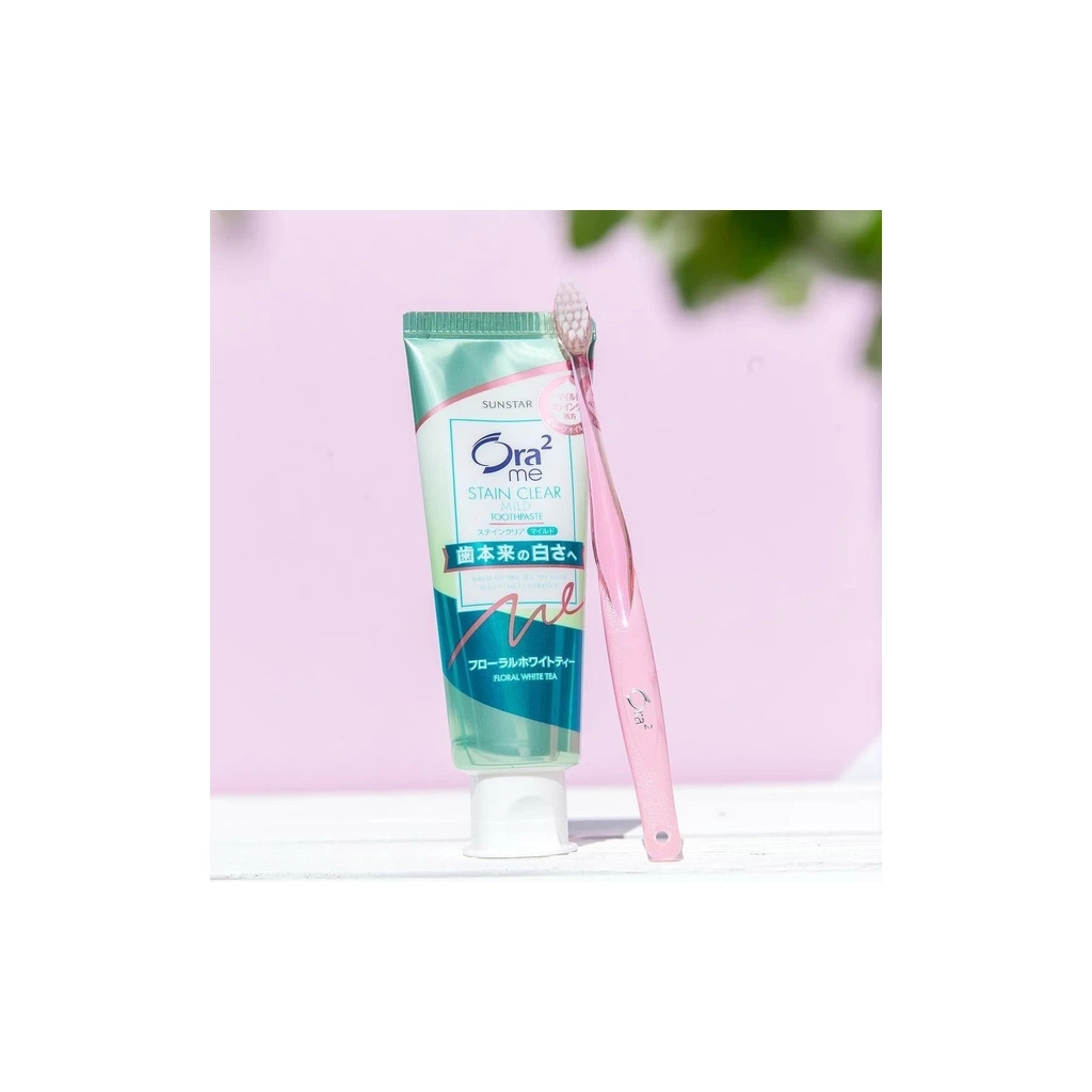 Зубна паста Sunstar Ora2 Me Floral White Tea Для відбілювання зубів і видалення нальоту Чай з жасмином 125 г (4901616011021)