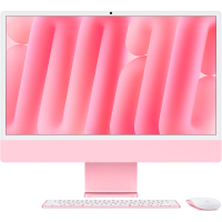 Комп'ютер Apple 24" iMac Retina 4.5K / Apple M4 (10-c/CPU, 10-c/GPU), 24, 512, Pink, A3137 (MD2U4UA/A)