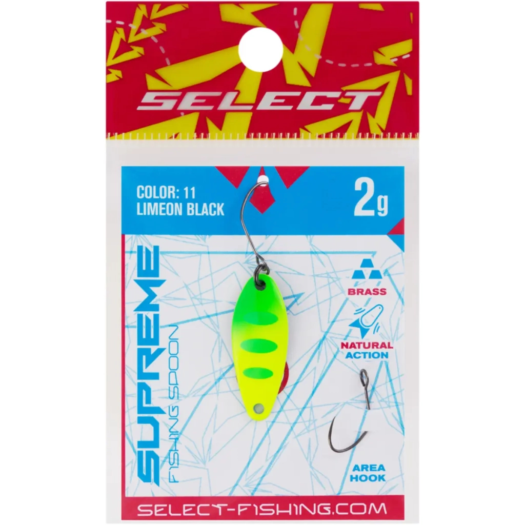 Блешня Select Supreme 2.0g 27mm 11 LimeON Black (1870.80.45) Блешня Select Supreme 2.0g 27mm 11 LimeON Black (1870.80.45)