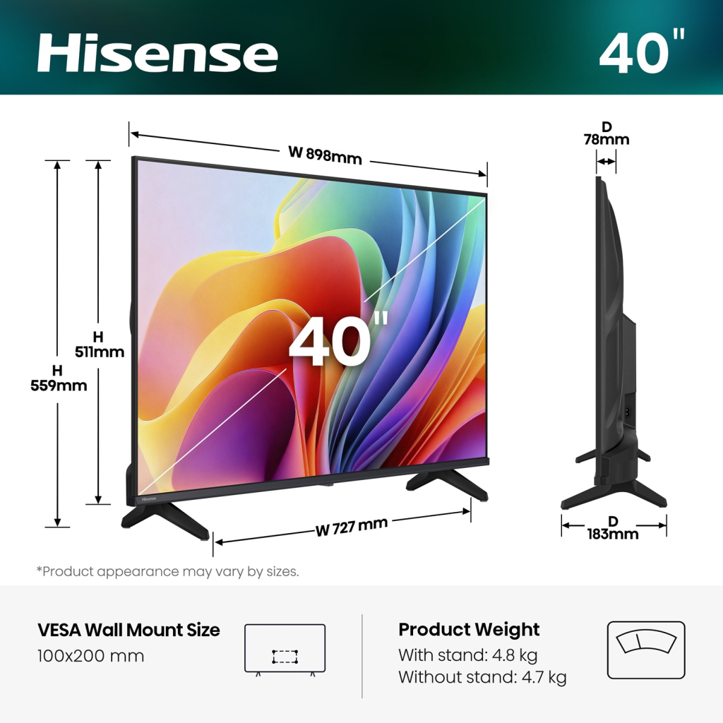 Телевізор Hisense 40A4S Телевізор Hisense 40A4S