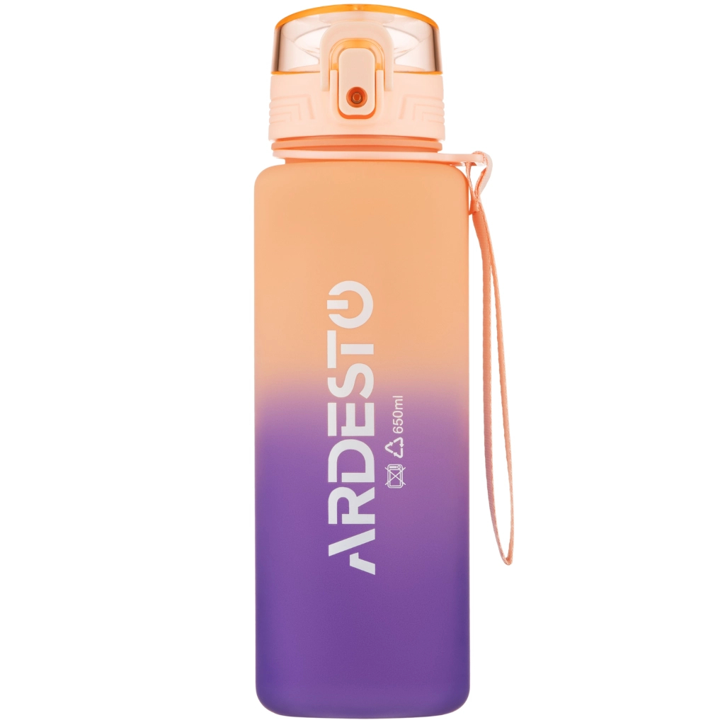 Пляшка для води ARDESTO Travel 650мл, пластик, рожевий (AR2265TP) Пляшка для води ARDESTO Travel 650мл, пластик, рожевий (AR2265TP)
