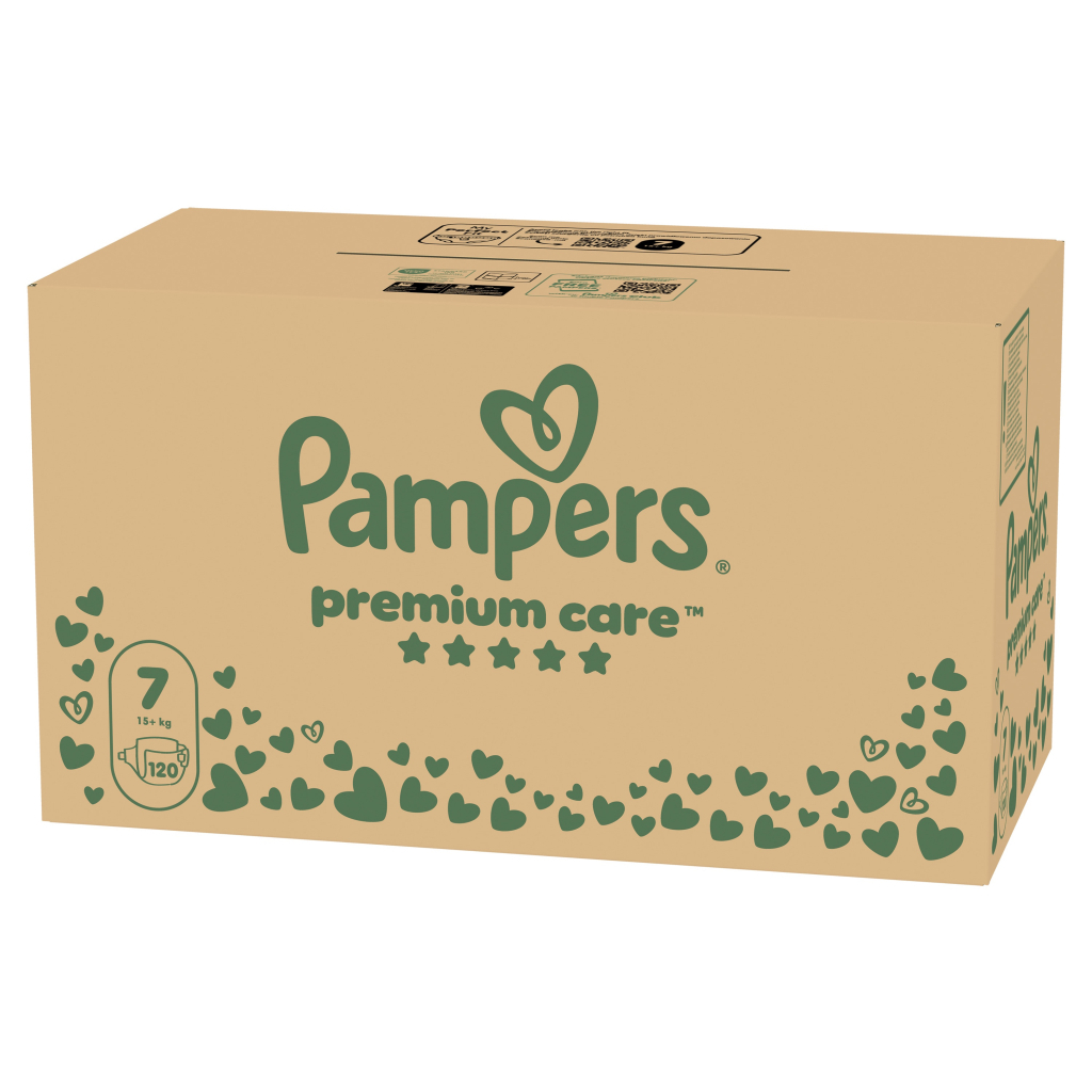 Підгузки Pampers Premium Care Розмір 7 (15+ кг) 120 шт (8006530223638) Підгузки Pampers Premium Care Розмір 7 (15+ кг) 120 шт (8006530223638)