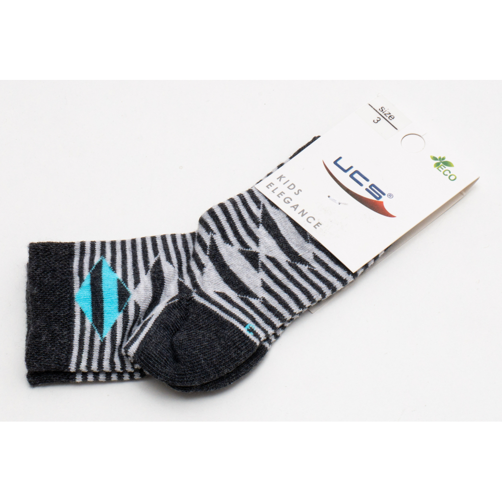 Шкарпетки дитячі UCS Socks у смужку (M0C0101-1223-7-gray)