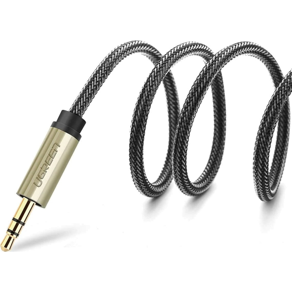 Кабель мультимедійний 3.5mm M to 2x6.35mm M 1.0m gray Ugreen (UGR-10613)