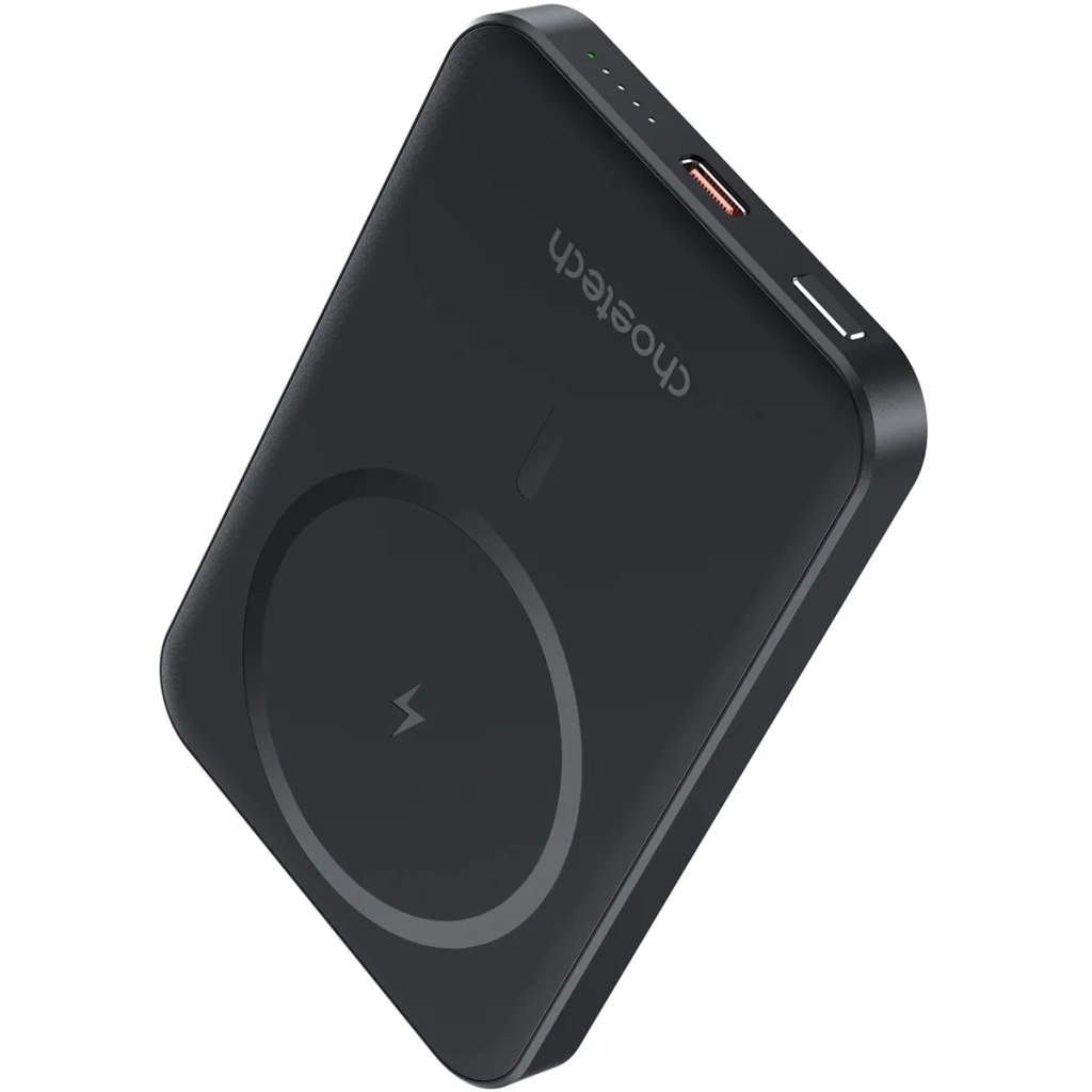 Повербанк Choetech Magnetic Wireless 5000mAh, 20W, PD, Qi-15W, Black (B709-CCBK)