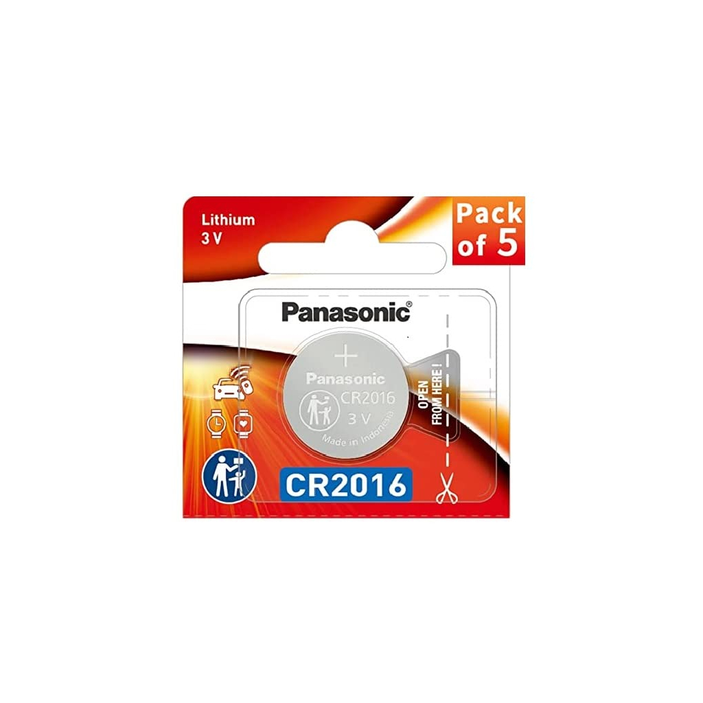 Батарейка CR 2016 Lithium 5pcs Blister Panasonic (CR-2016/5BE) Батарейка CR 2016 Lithium 5pcs Blister Panasonic (CR-2016/5BE)