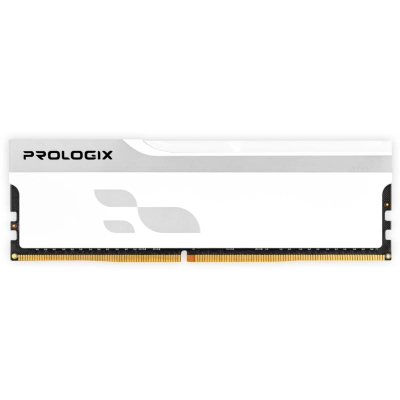 Модуль пам'яті для комп'ютера DDR5 16GB 6000 MHz Onyx White Prologix (PRO16GB6000YW5)