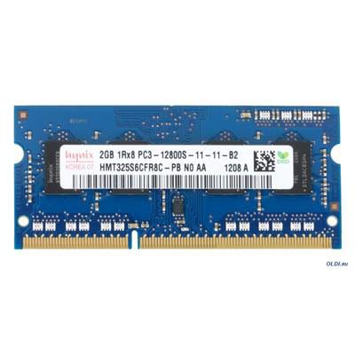 Модуль пам'яті для ноутбука SoDIMM DDR3 2GB 1600 MHz Hynix (HMT325S6BFR8C-PBN / HMT325S6CFR8C-PBN)