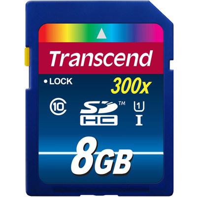 Карта пам'яті Transcend 8Gb SDHC UHS-I 300x (TS8GSDU1)