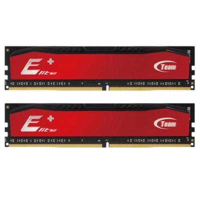 Модуль пам'яті для комп'ютера DDR4 16GB (2x8GB) 2400 MHz Elite Plus Red Team (TPRD416G2400HC16DC01)