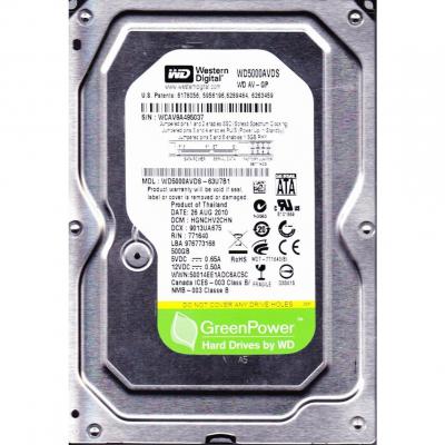 Жорсткий диск 3.5"  500Gb WD (#WD5000AVDS-FR#)
