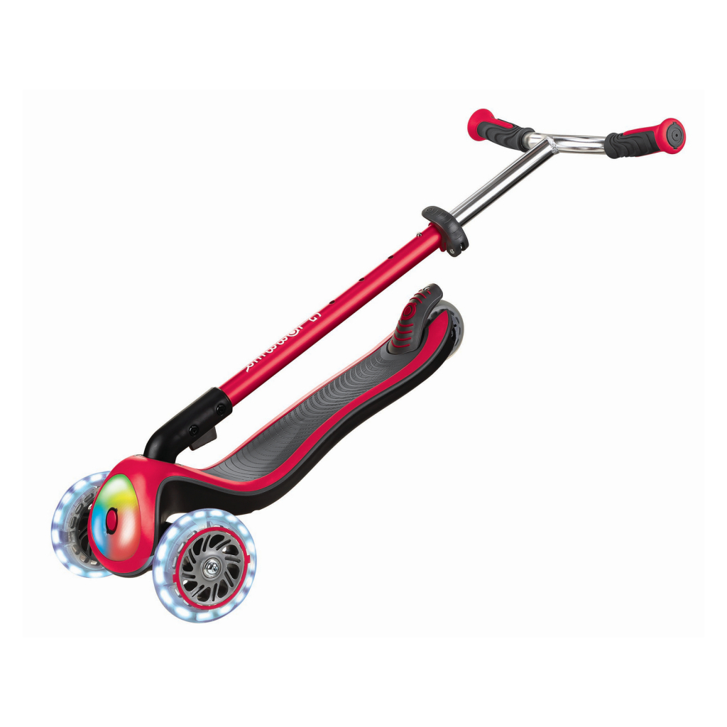 Самокат Globber Elite Prime Червоний з підсвіткою (444-802)