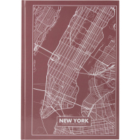 Канцелярська книга Axent Maps New York А4 у твердій обкладінці 96 аркушів у клітинку (8422-543-A)
