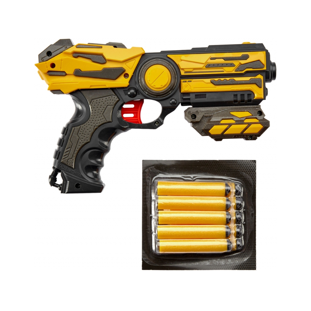 Іграшкова зброя ZIPP Toys Бластер + 10 патронів, жовтий (FJ1052)