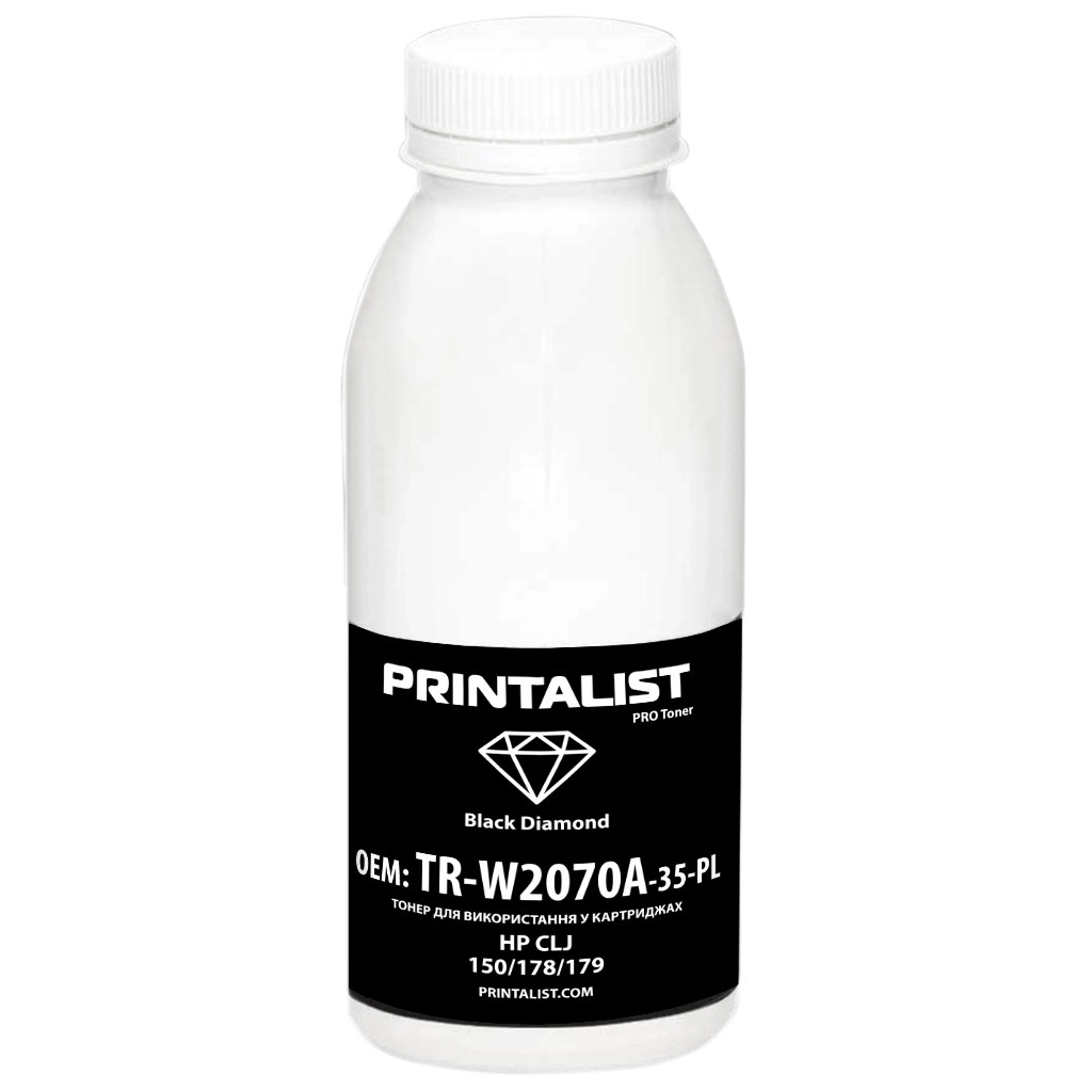 Тонер HP CLJ 150/178/179, 30г Black Printalist (TR-W2070A-35-PL) Тонер HP CLJ 150/178/179, 30г Black Printalist (TR-W2070A-35-PL)