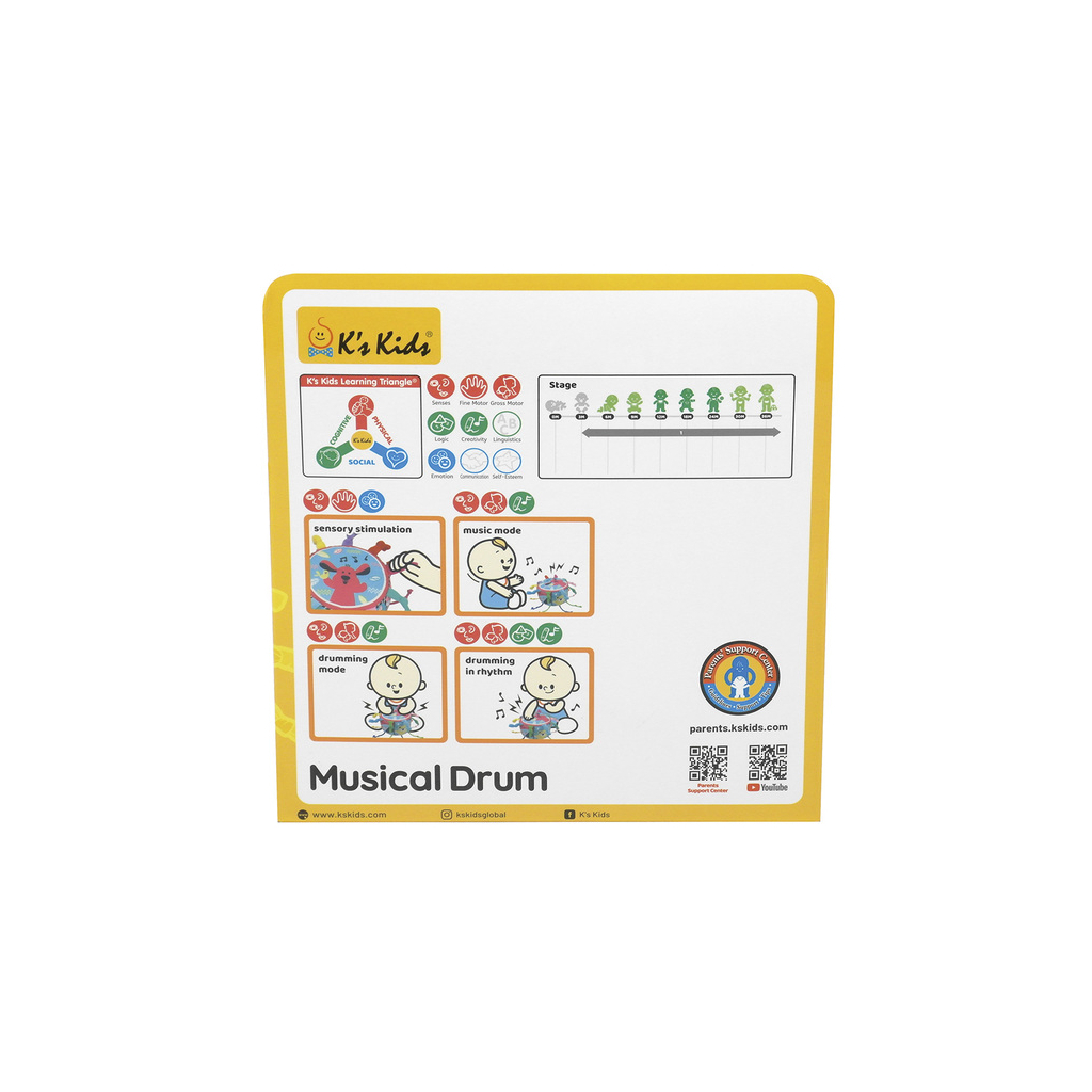 Розвиваюча іграшка K’S KIDS Барабан музичний (6627347)