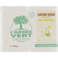 Тверде мило L'Arbre Vert Жасмин 2 х 100 г (3450601026591)