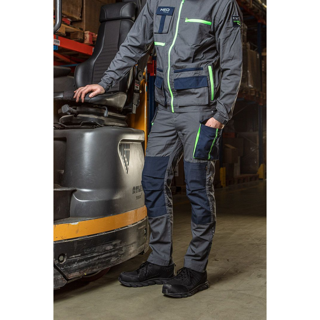Штани робочі Neo Tools Premium, розмір XXL (56), тканина ripstop, 210 г/м2,бавовна, (81-227-XXL)