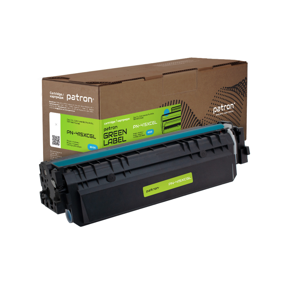 Картридж Patron HP 415X (W2031X) Green Label, cyan (PN-415XCGL) Картридж Patron HP 415X (W2031X) Green Label, cyan (PN-415XCGL)