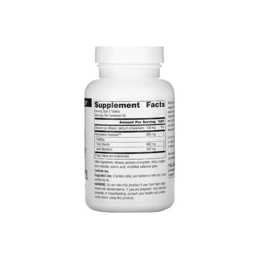 Трави Source Naturals Бета-Сітостерол 113мг, 180 таблеток (SNS-00705)