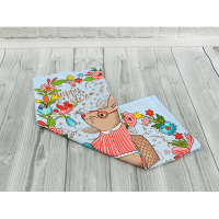 Fleece waffle-printed towel Easter blue 45x60 cm (205.15_Easter blue_1)