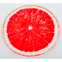 MirSon beach towel No. 5056 Summer Time Grapefruit 150x150 cm (2200003180701)