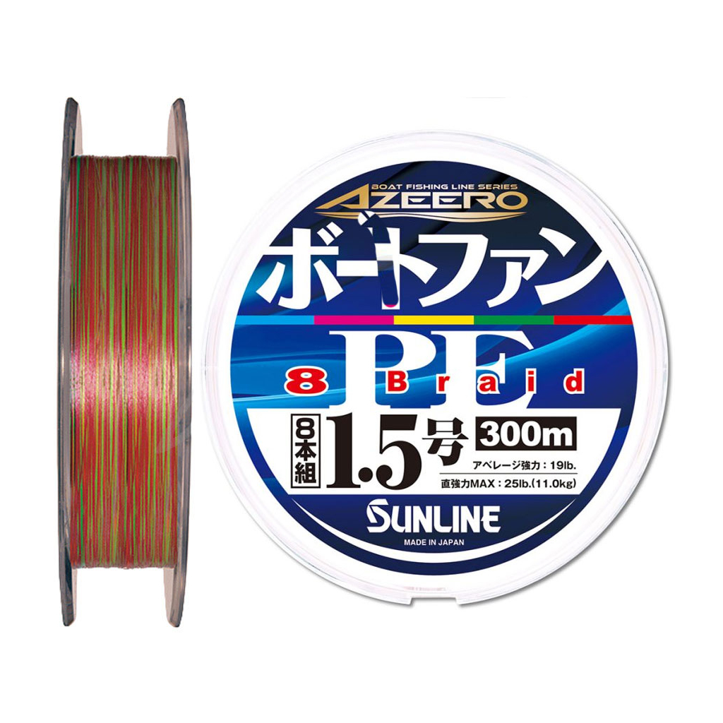 Шнур Sunline Azeero Boat Fan PE x8 200m 2.0/0.235mm 35lb/15.5kg (1658.11.03) Шнур Sunline Azeero Boat Fan PE x8 200m 2.0/0.235mm 35lb/15.5kg (1658.11.03)