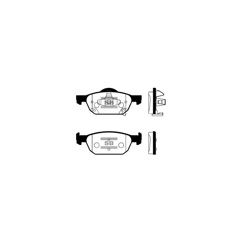 Гальмівні колодки HI-Q SP1605 Гальмівні колодки HI-Q SP1605