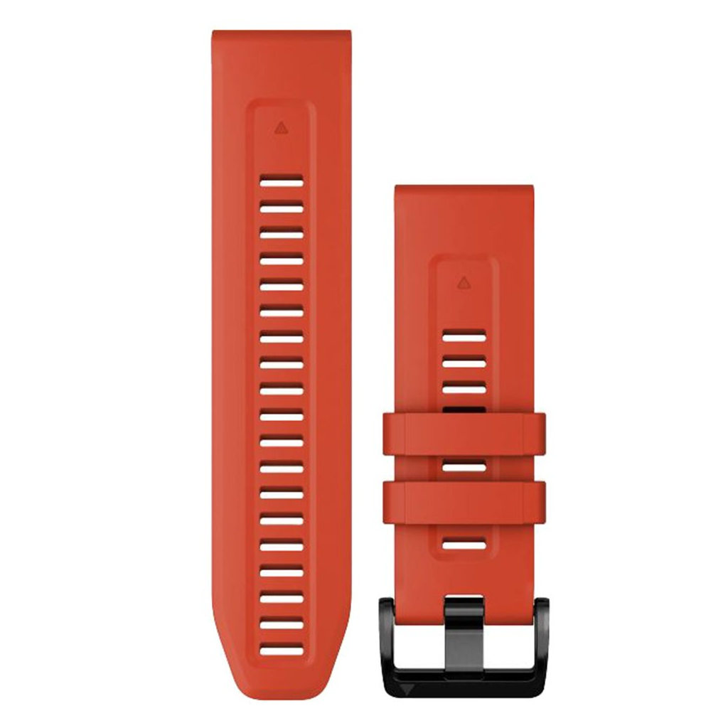 Ремінець до смарт-годинника Garmin fenix 7X 26mm QuickFit Flame Red Silicone (010-13117-04) Ремінець до смарт-годинника Garmin fenix 7X 26mm QuickFit Flame Red Silicone (010-13117-04)