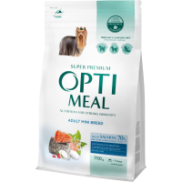 Dry dog food Optimeal for miniature breeds with a high salmon content 700 g (4820269140011)