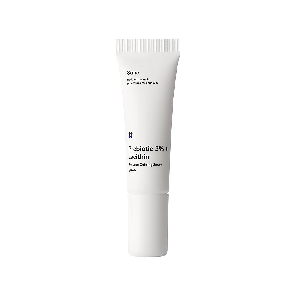 Сироватка для обличчя Sane Prebiotic 2% + Lecithin Rosacea Calming Serum pH 6.5 Заспокійлива 10 мл (4820266830595)
