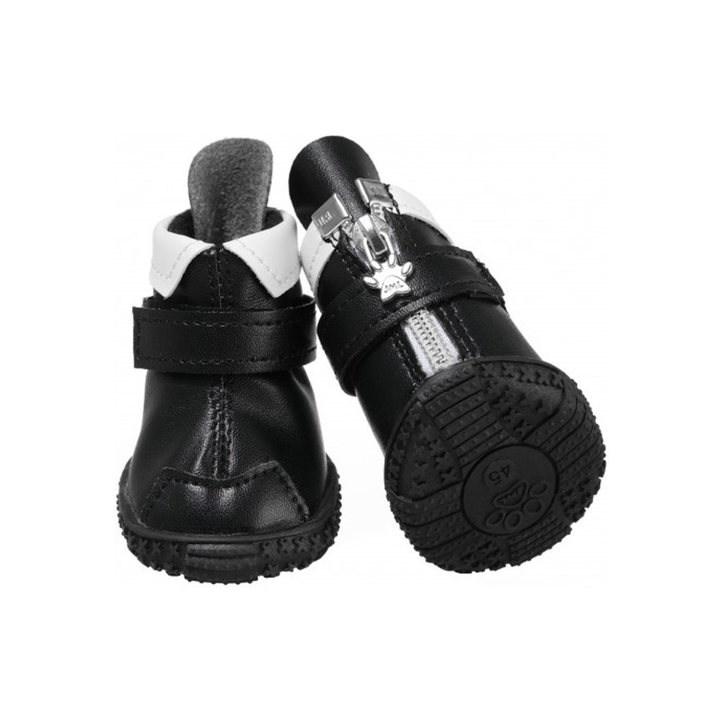 Черевики для собак Ruispet для малих порід, з флісовою підкладкою 4 шт №5 чорні (2700000033036)