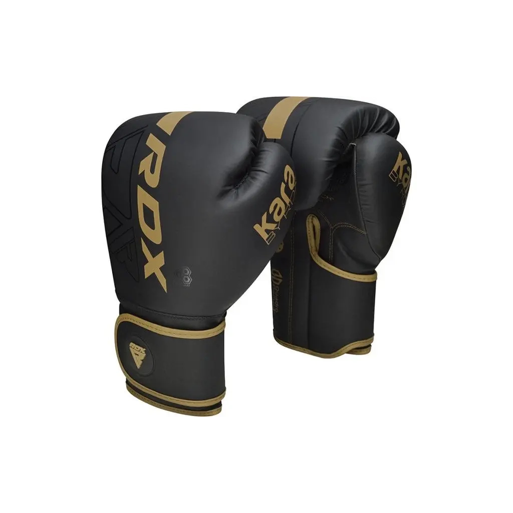 Боксерські рукавички RDX F6 Kara Matte Golden 16 унцій (BGR-F6MGL-16OZ) Боксерські рукавички RDX F6 Kara Matte Golden 16 унцій (BGR-F6MGL-16OZ)