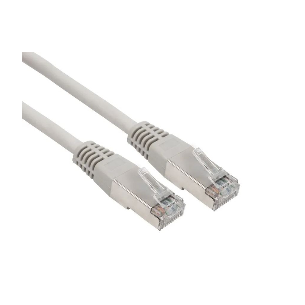 Патч-корд 2м S/FTP Cat 6A CU 27AWG LSZH grey Kingda (KD-PASFT9200GY-LSZH)