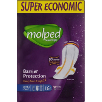 Sanitary pads Molped SuperNight Extra Long 32 cm 16 pcs. (8690536829170)