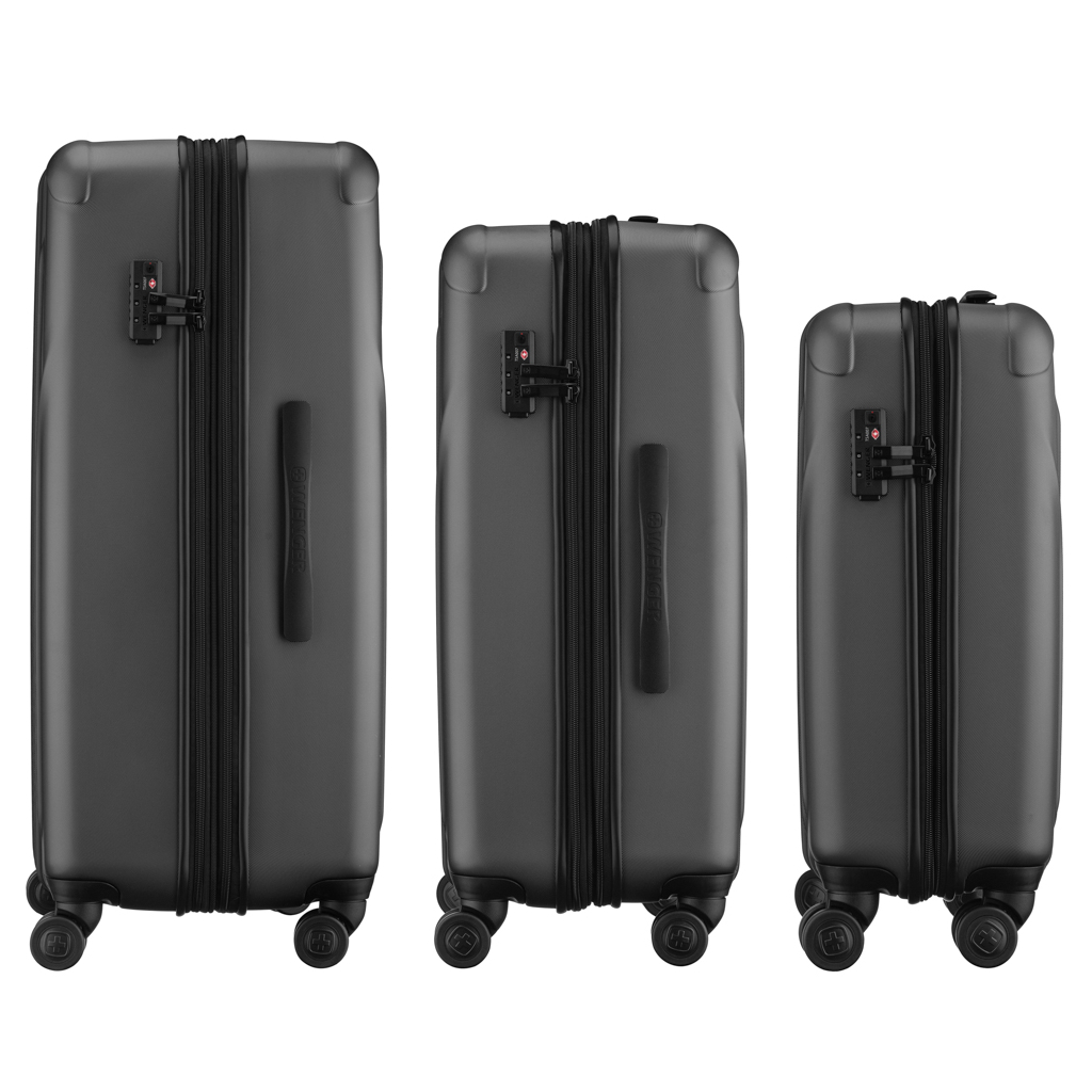 Набір валіз Wenger Oryson 3 в 1 (S,M,L) пластик, 4 колеса, сірий (653212)