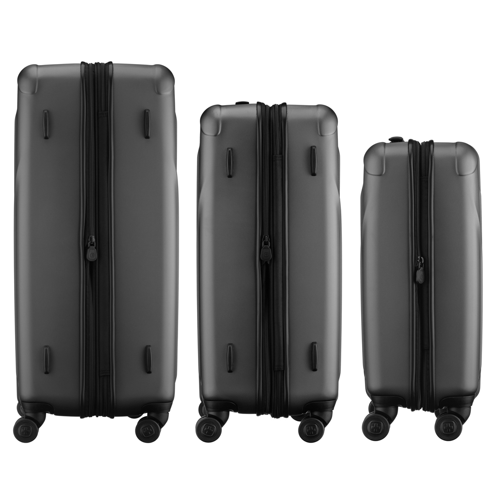 Набір валіз Wenger Oryson 3 в 1 (S,M,L) пластик, 4 колеса, сірий (653212)