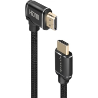 Кабель мультимедійний HDMI M to HDMI M V2.0 3.0m 90° corner Promate (prolink4k1-300.black)