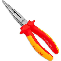 Flat-nose pliers Toptul long pliers dielectric 8" 1000V VDE (DGCB2208)